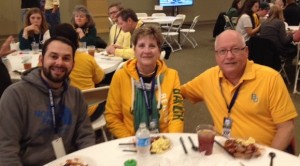 Andrew Snyder with Cathy and Boyd ('66, '71, and '72) Spencer