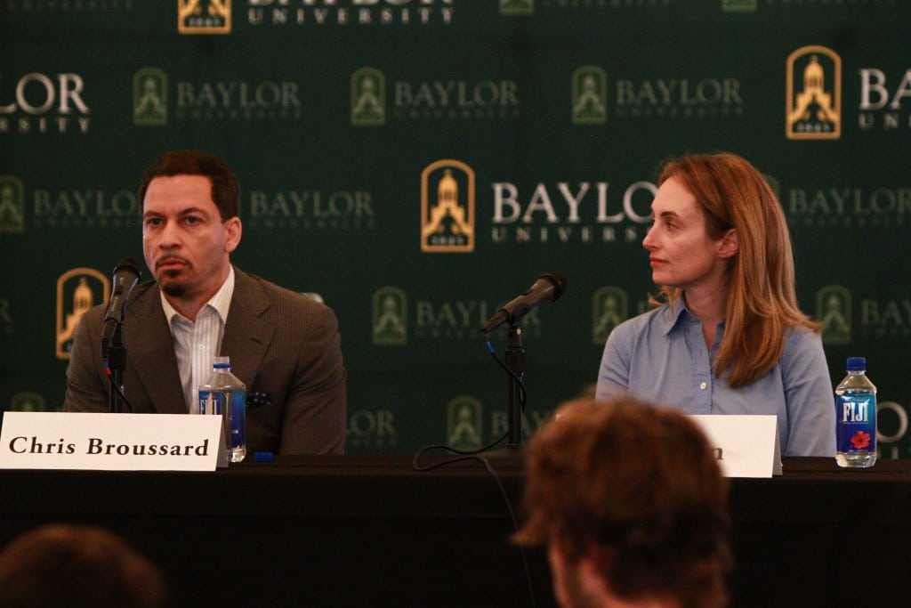 ESPN NBA Reporter Chris Broussard and sports feature producer Lisa Fenn discuss the intersection of faith and sport at a Baylor IFL symposium.
